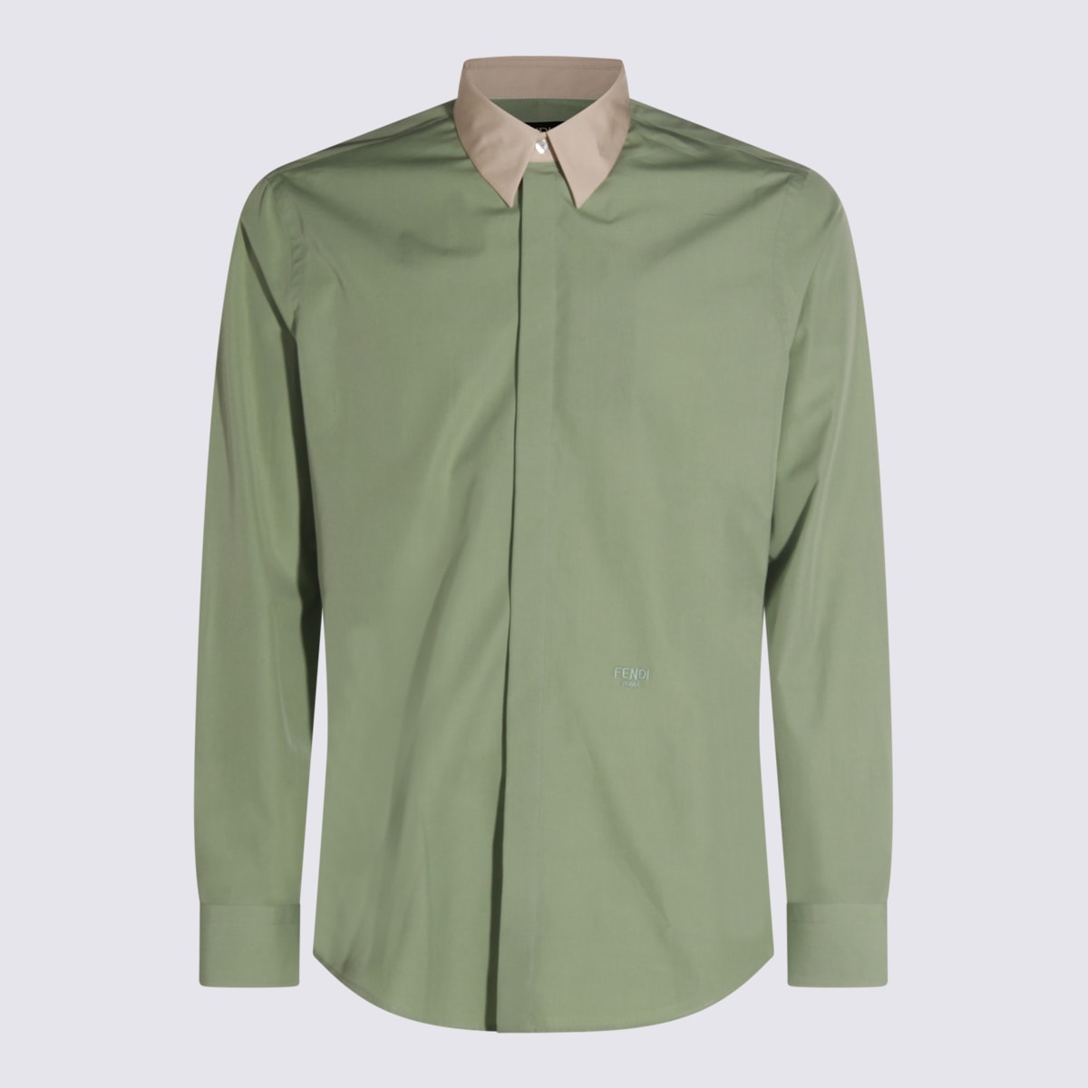 Fendi Green Cotton Shirt