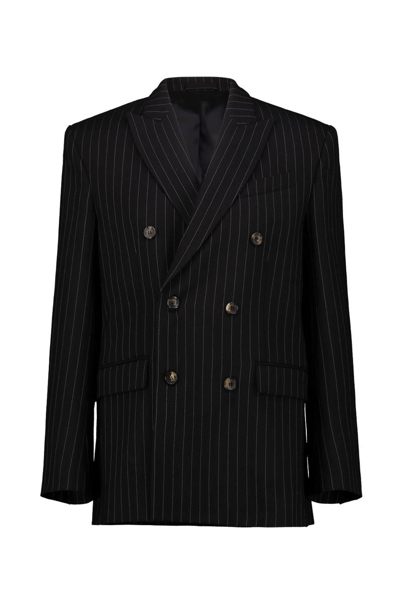 Wardrobe. Nyc Double-Breasted Pinstripe Blazer Clothing