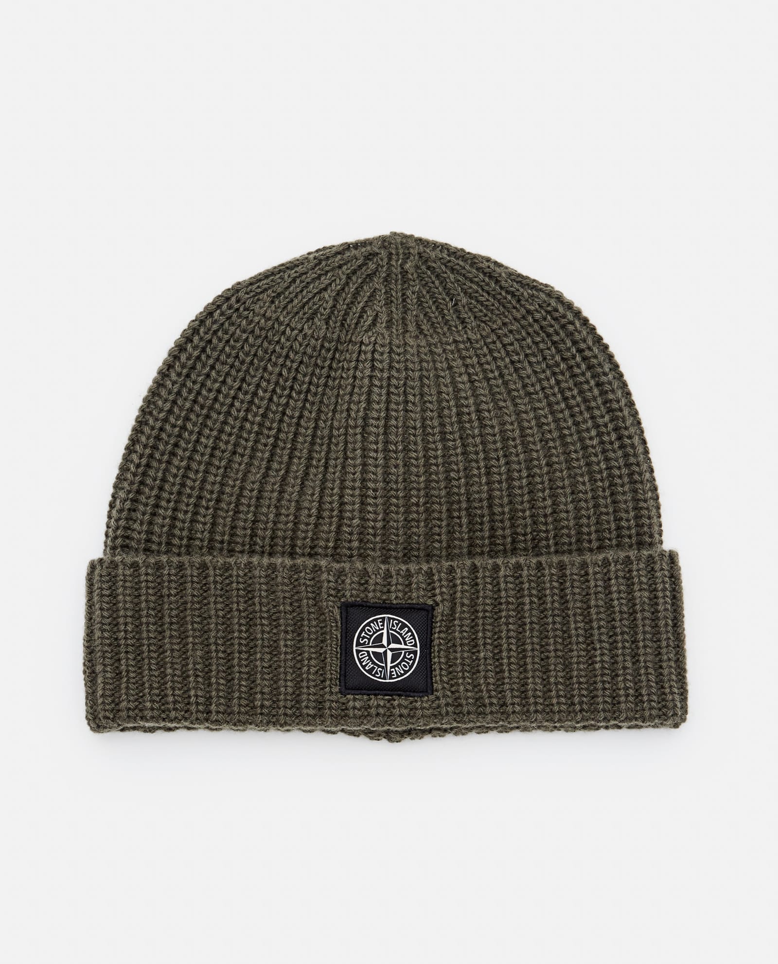Stone Island Logo Patch Knit Beanie