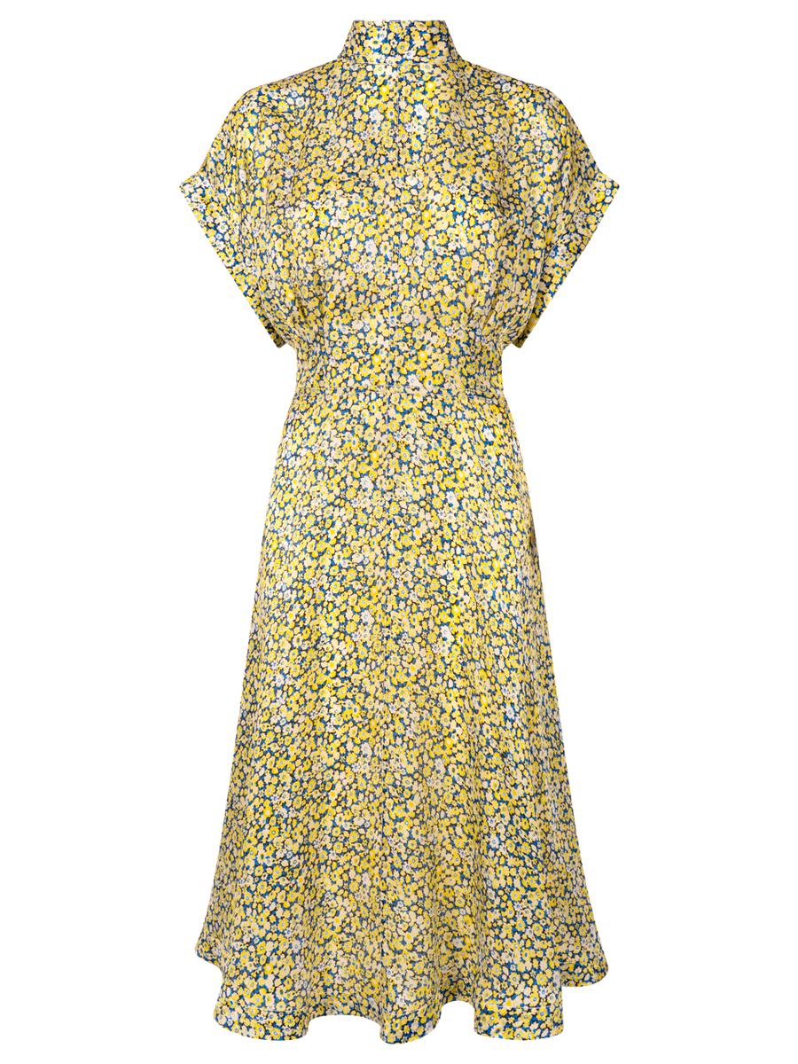 Bottega Veneta Mini Daisy Silk Charm Dress Clothing