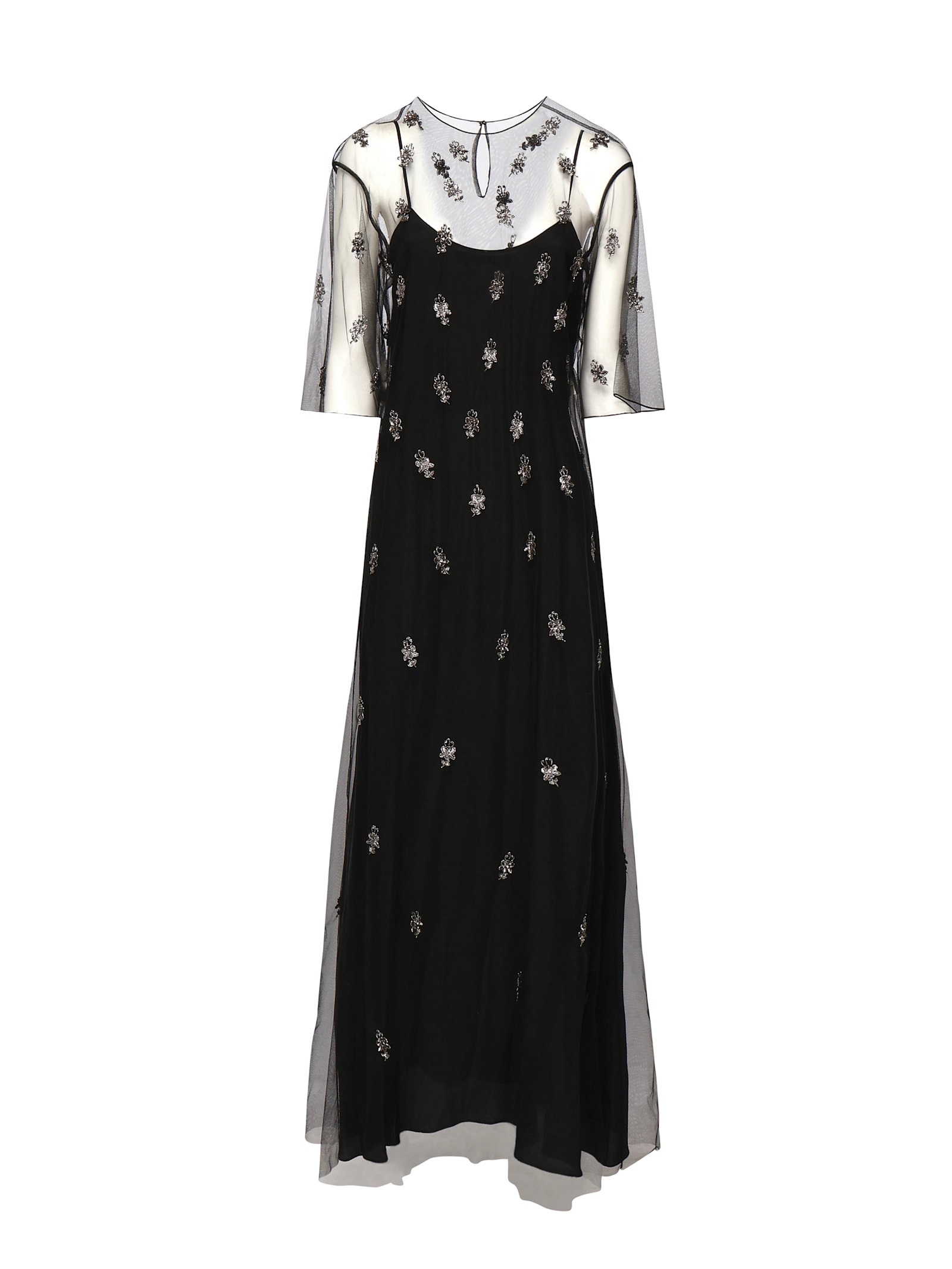 Fendi Tulle Dress With Embroidery