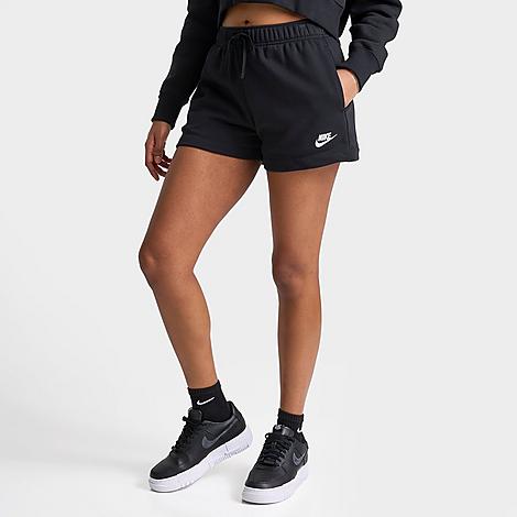 Nike Women's Sportswear Club Fleece Mid-Rise Shorts in Black Size: XS