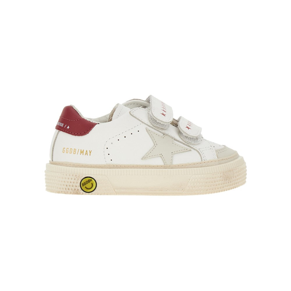 GOLDEN GOOSE 'May School' 儿童皮革运动鞋