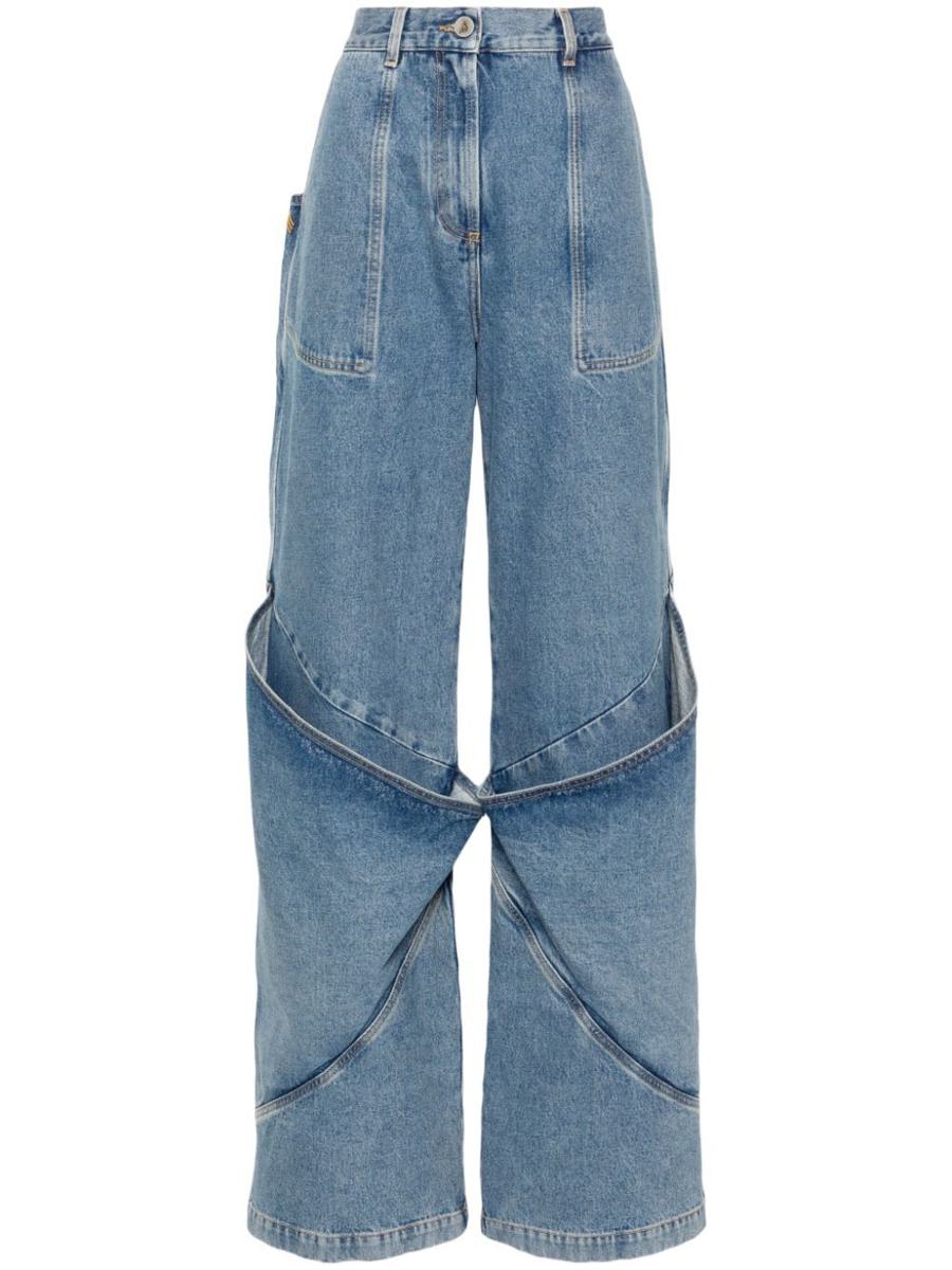 The Attico Long Trousers Denim Clothing