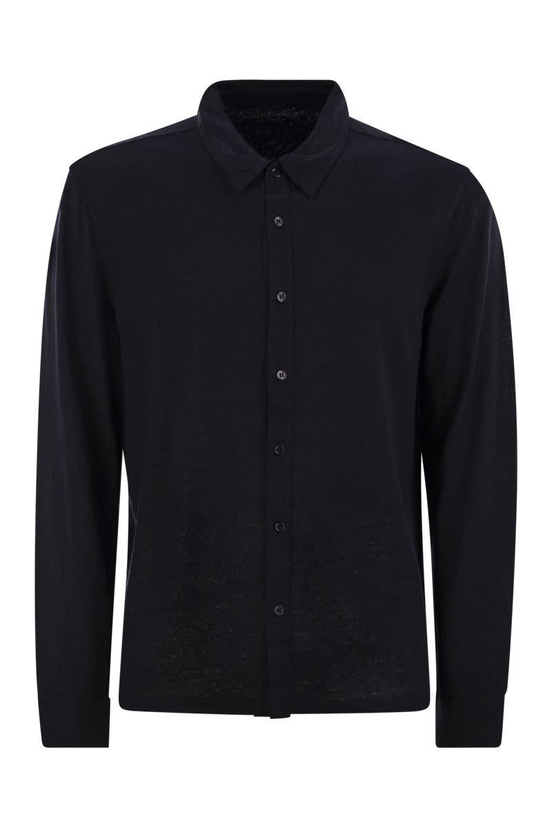 Majestic Filatures Linen Long-Sleeved Shirt