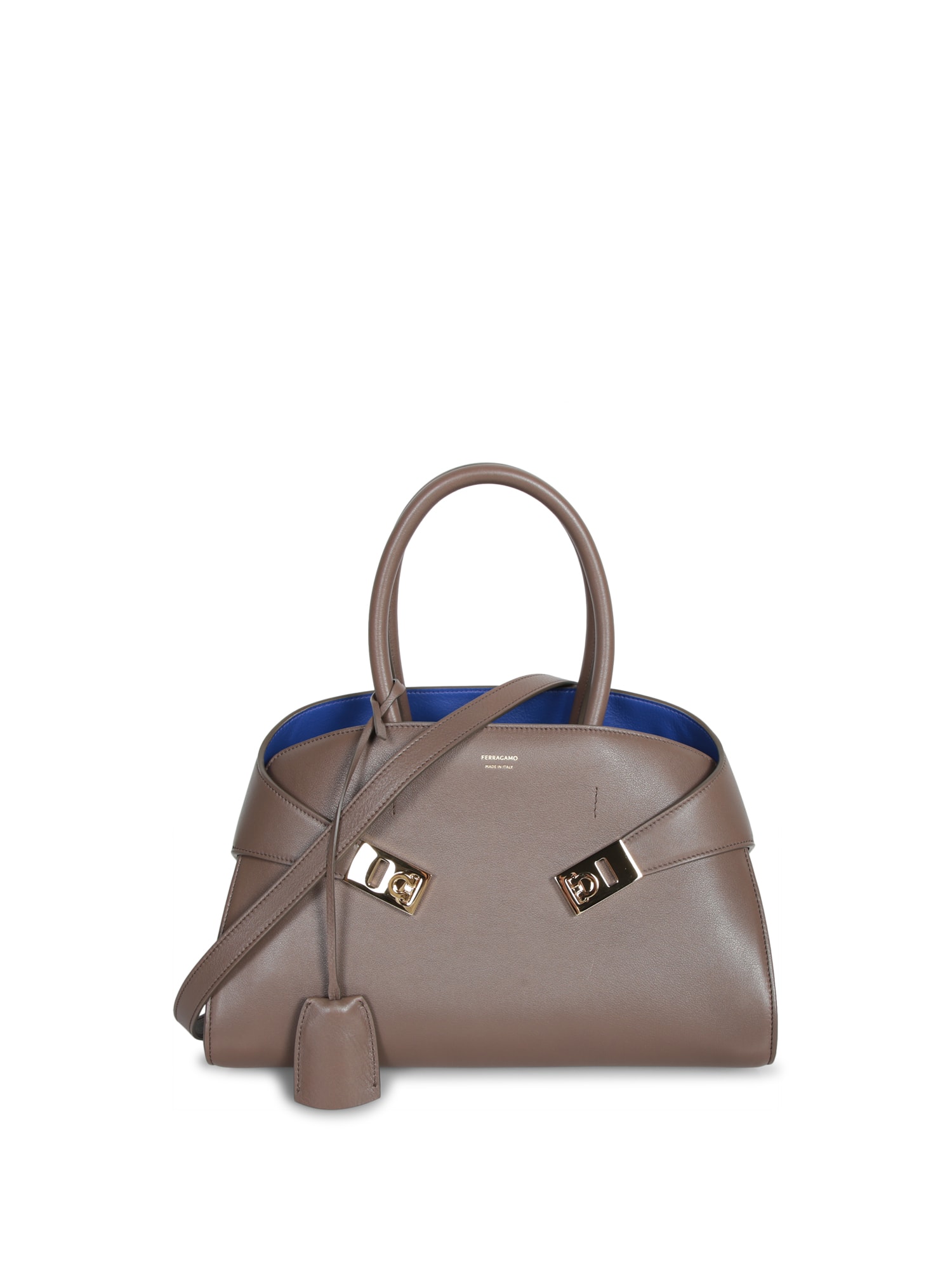 Ferragamo Hug Soft S Bag In Taupe