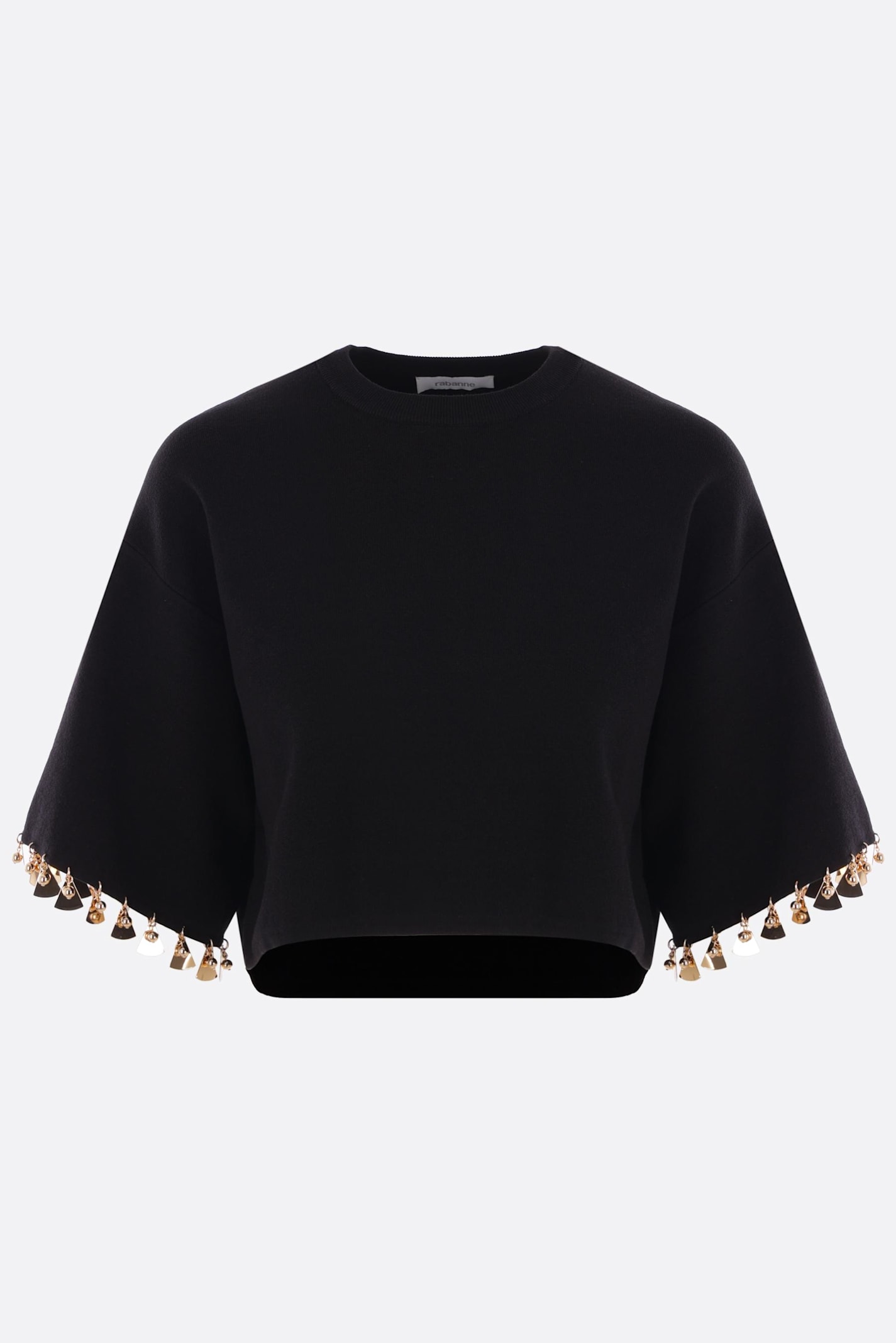 Paco Rabanne Silk And Cotton Blend Cropped Sweater