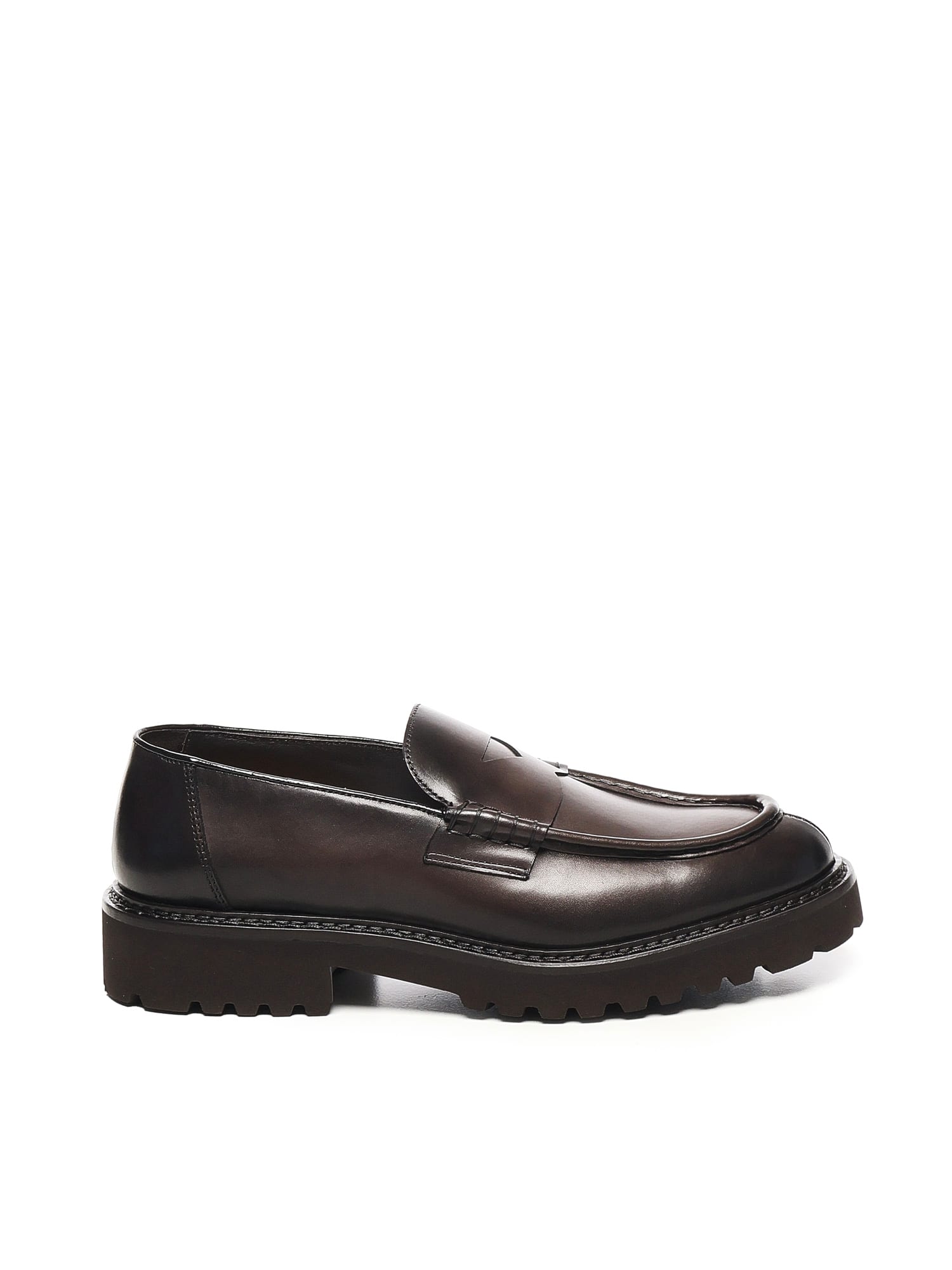 Doucal's Penny Leather Loafer