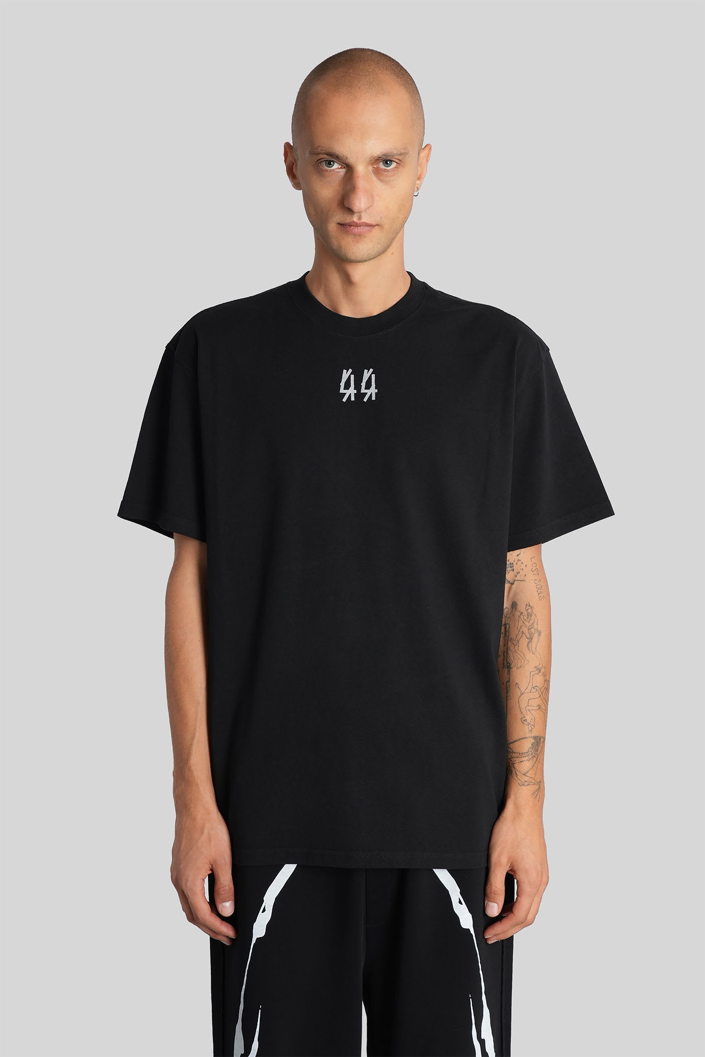 44 Label Group T-shirt In Black Cotton