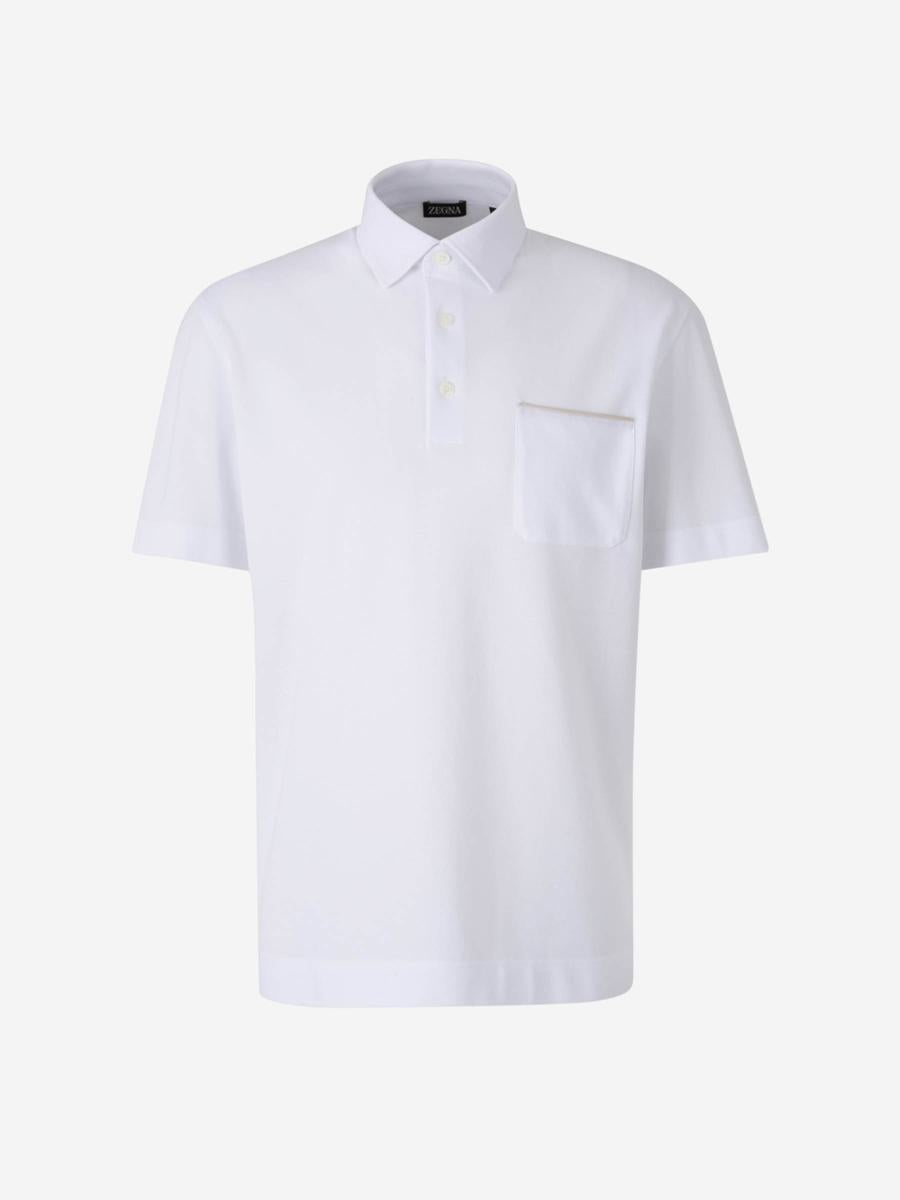Zegna Polo Liso Bolsillo