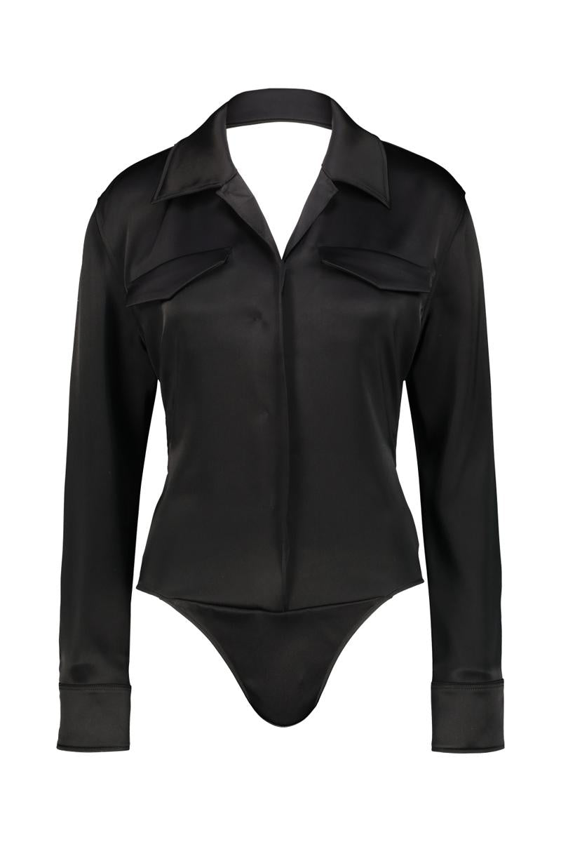 Courrèges Backless Shirt Bodysuit Clothing