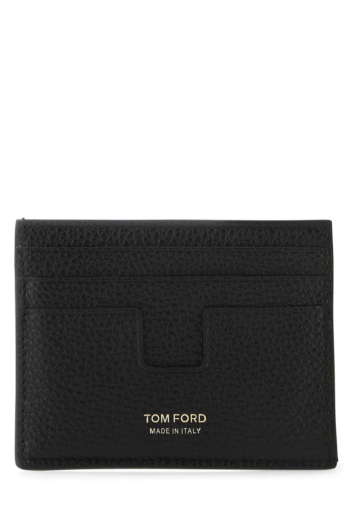 Tom Ford Black Leather Card Holder