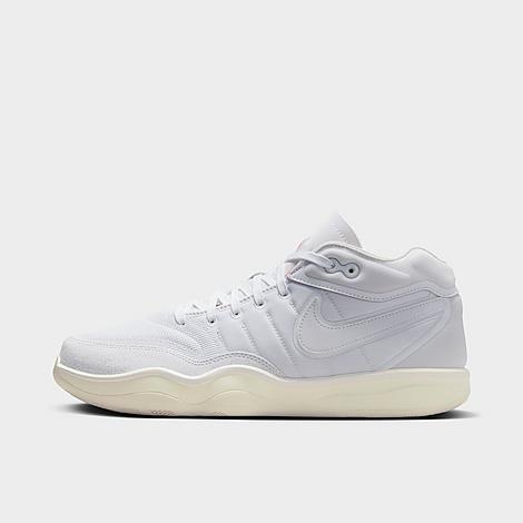 Nike Men's G. T. Hustle 2 Basketball Shoes in White/Sail/Safety Orange Size: 11.0