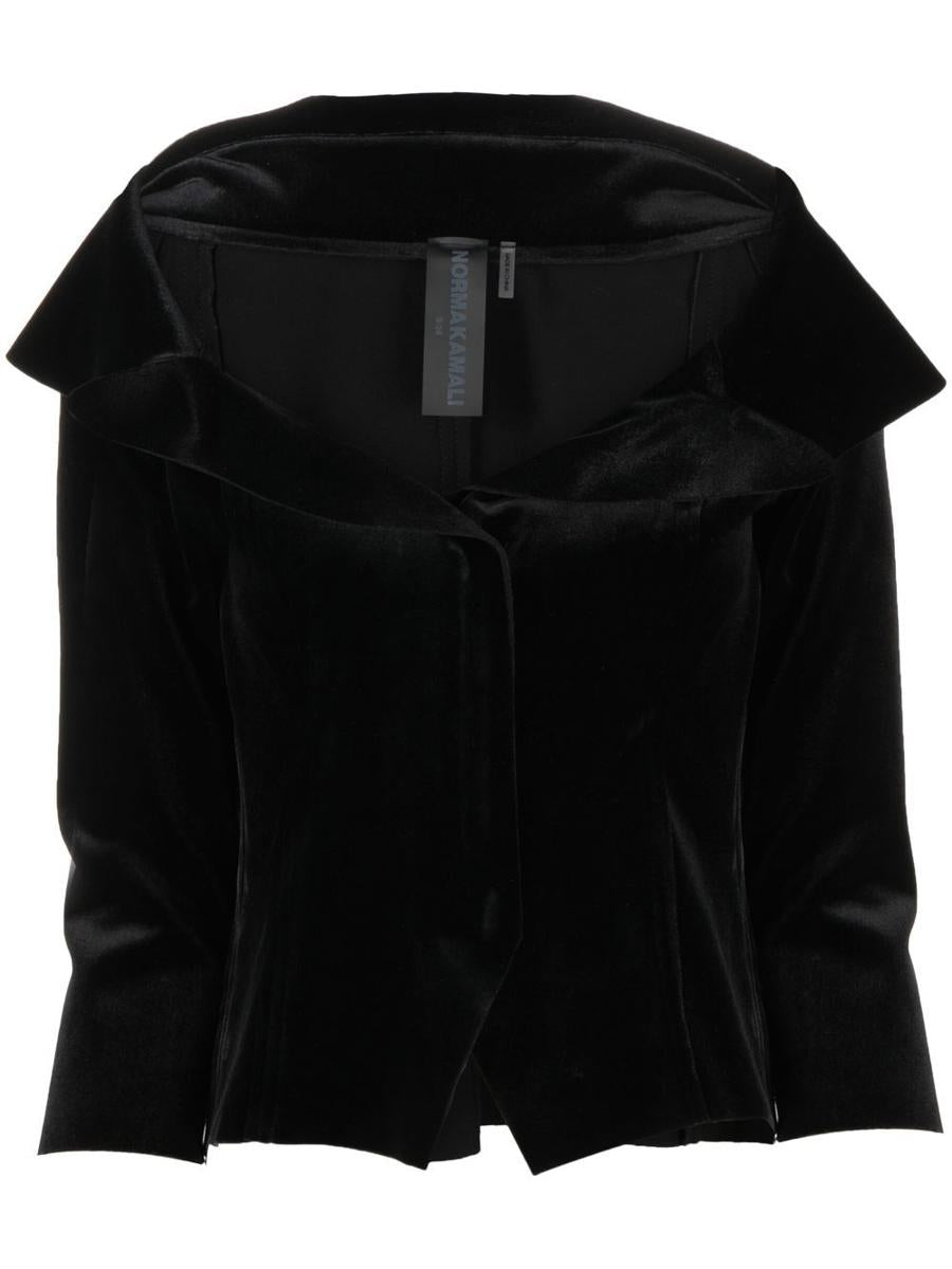 Norma Kamali Single-Breasted Blazer Jacket