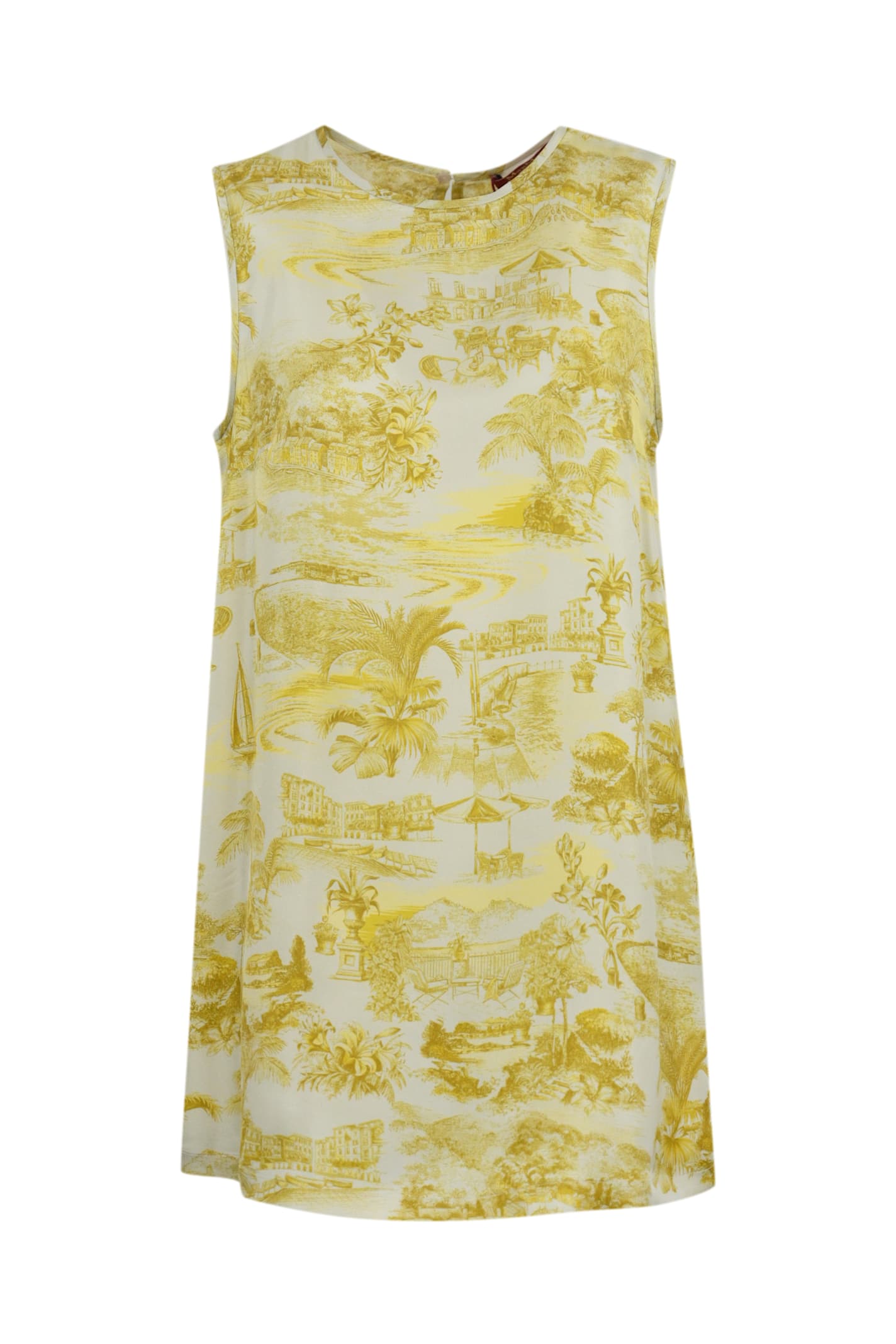 Max Mara Studio Printed Silk Blouse