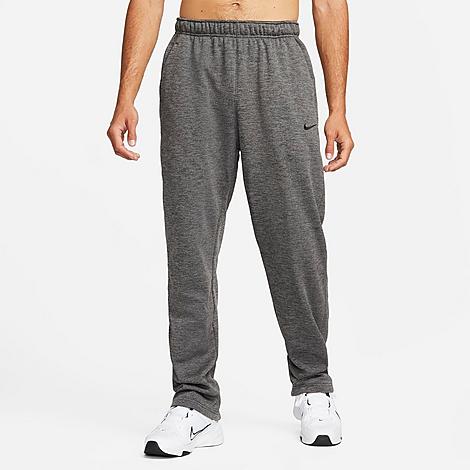 Nike Men's Therma-FIT Sweatpants in Charcoal Heather/Dark Smoke Grey/Black Size: Small