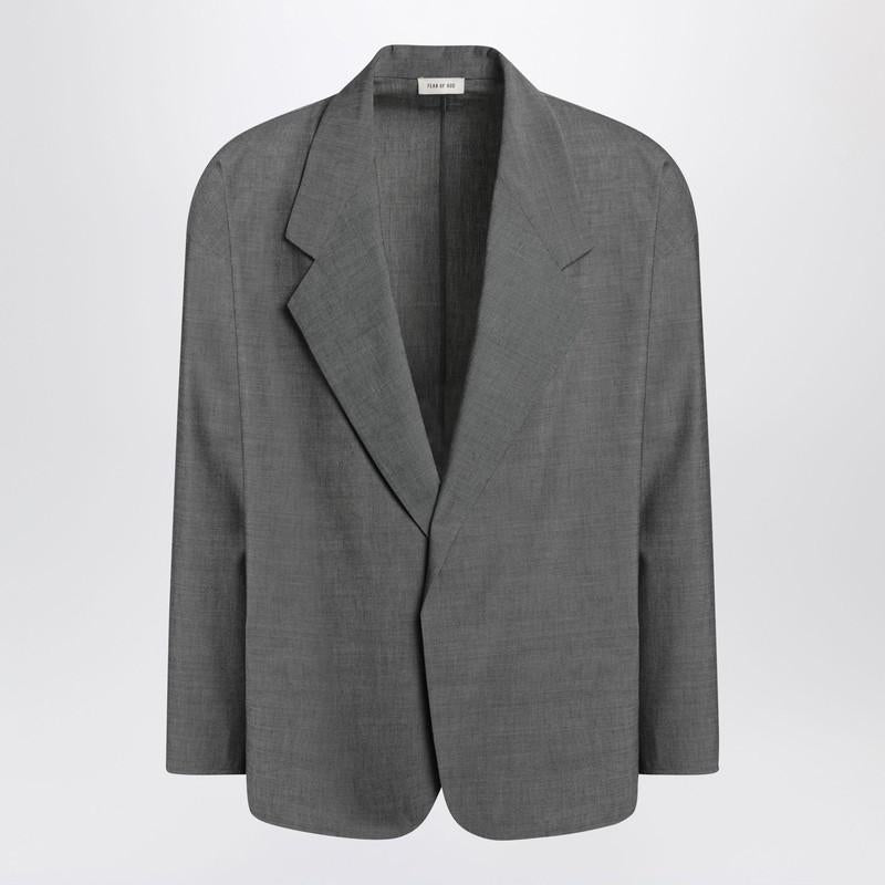 Fear Of God Gray Single-Breasted Jacket In And