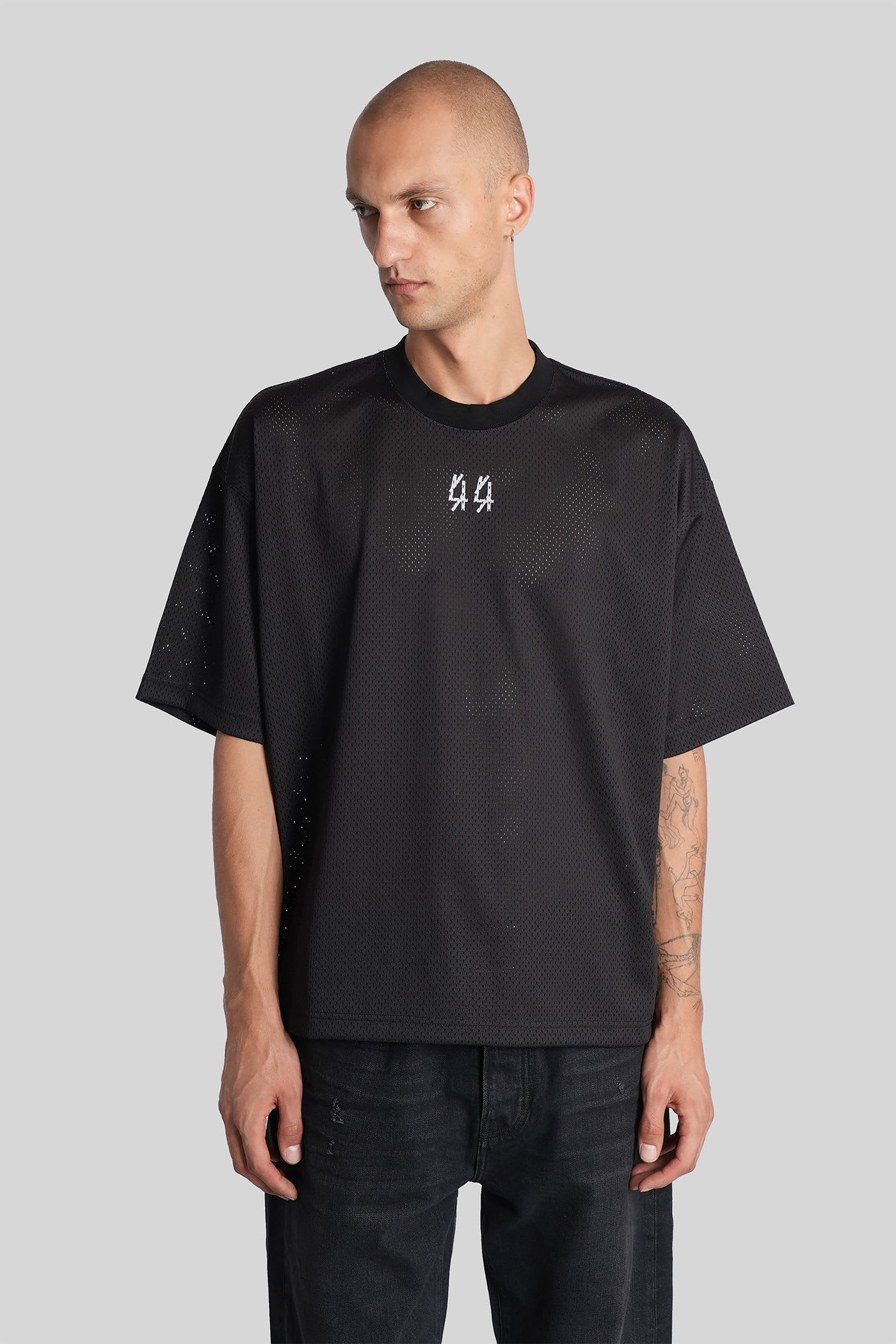 44 Label Group T-shirt In Black Polyester