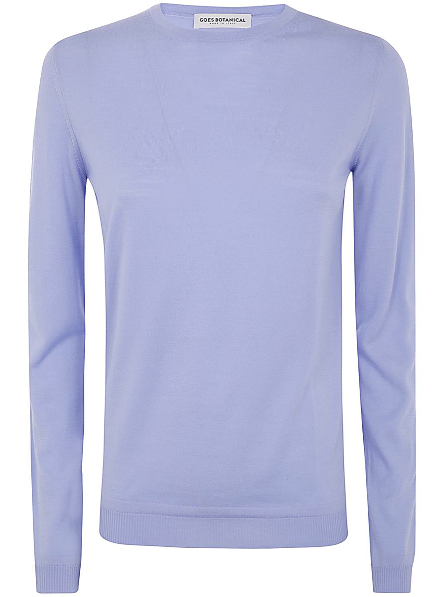 Goes Botanical Long Sleeves Crew Neck Merinos Extrafine Super 140`S Sweater Clothing