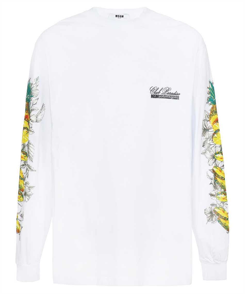 MSGM Long Sleeve Cotton T-shirt