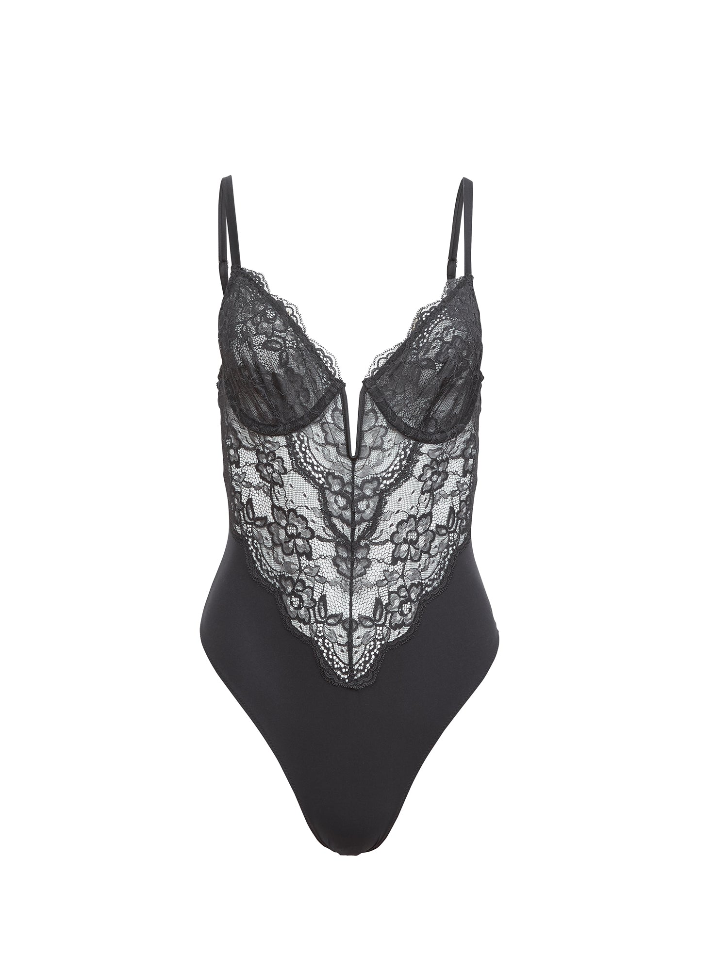 Fleur du Mal Bianca Lace Bodysuit