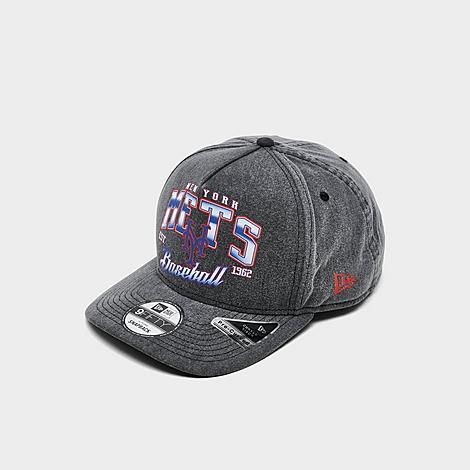 New Era New York Mets MLB Washed 9FIFTY Snapback Hat in Washed Denim Grey