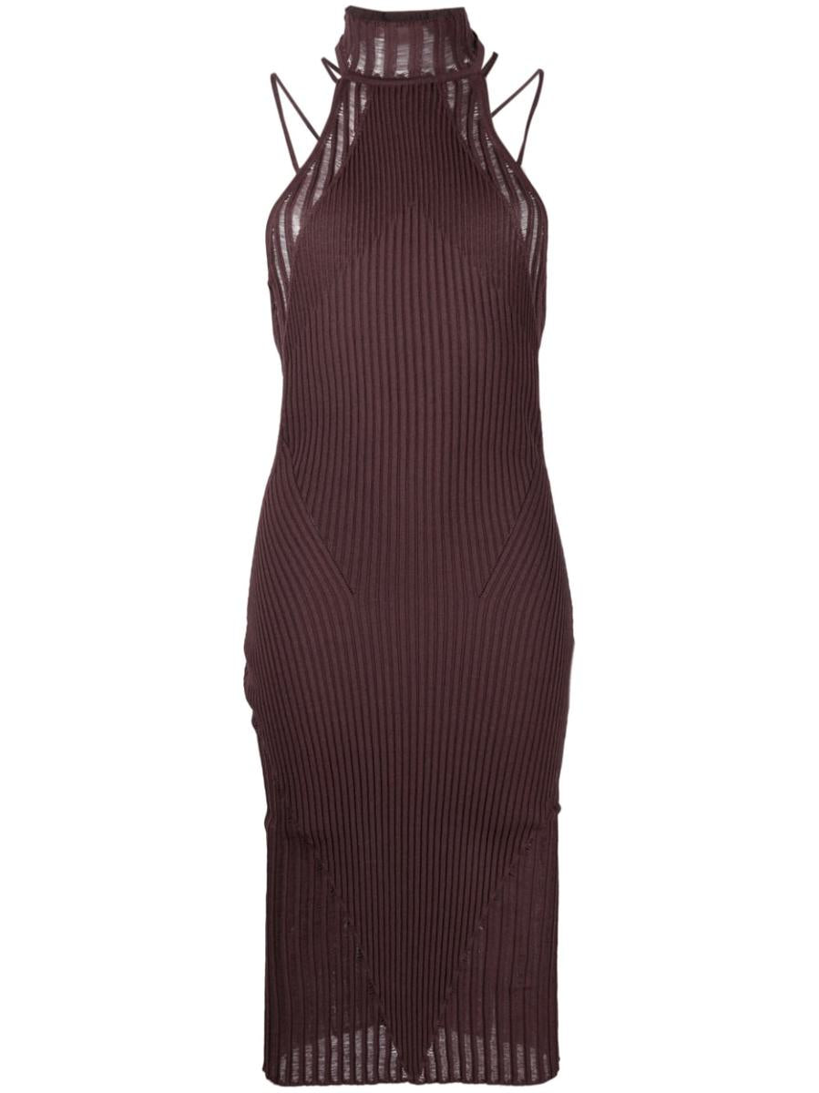 Andreādamo Ribbed Midi Dress