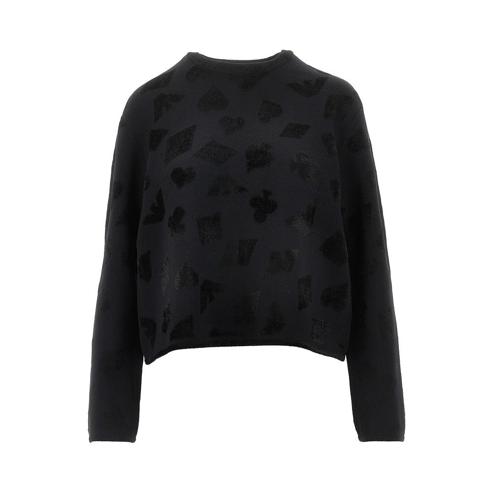 EMPORIO ARMANI Viscose-blend stretch knitted sweater Woman