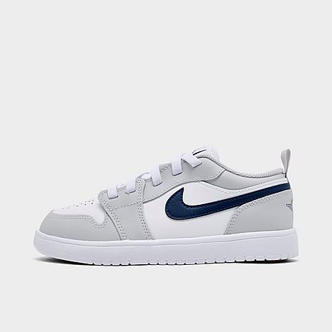 Jordan Little Kids Air Retro 1 Low Alt Casual Shoes in White/Midnight Navy Size: 2
