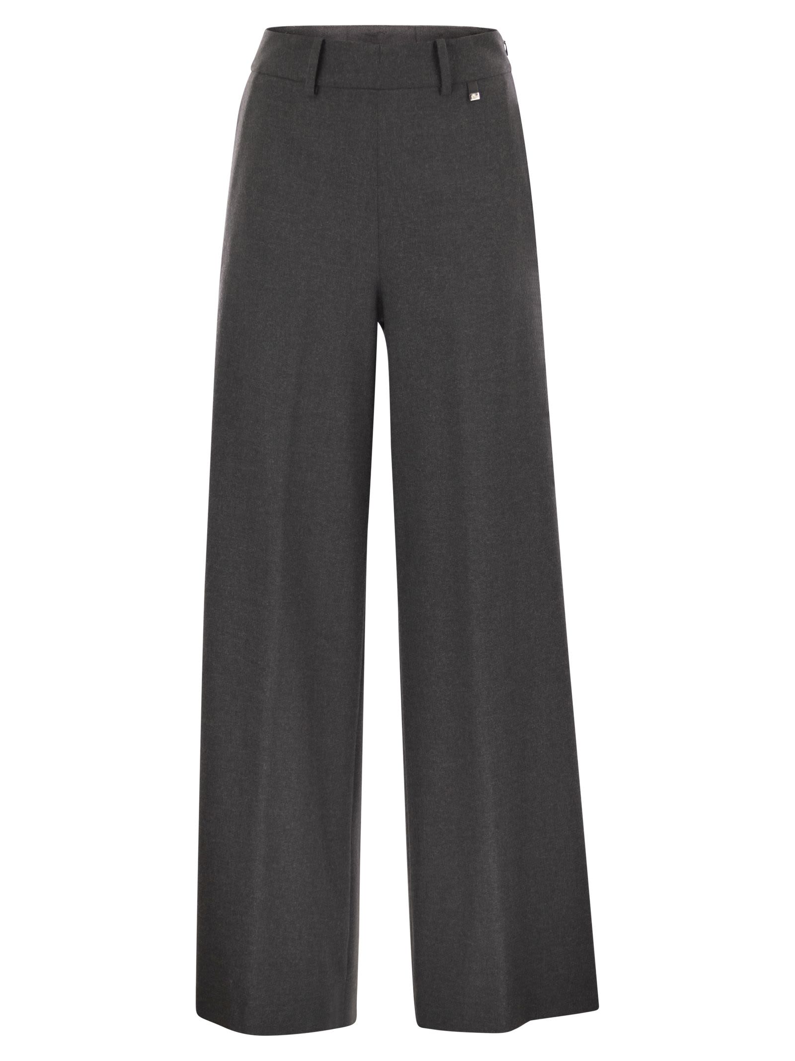 Herno Resort Trousers In Melange Fabric