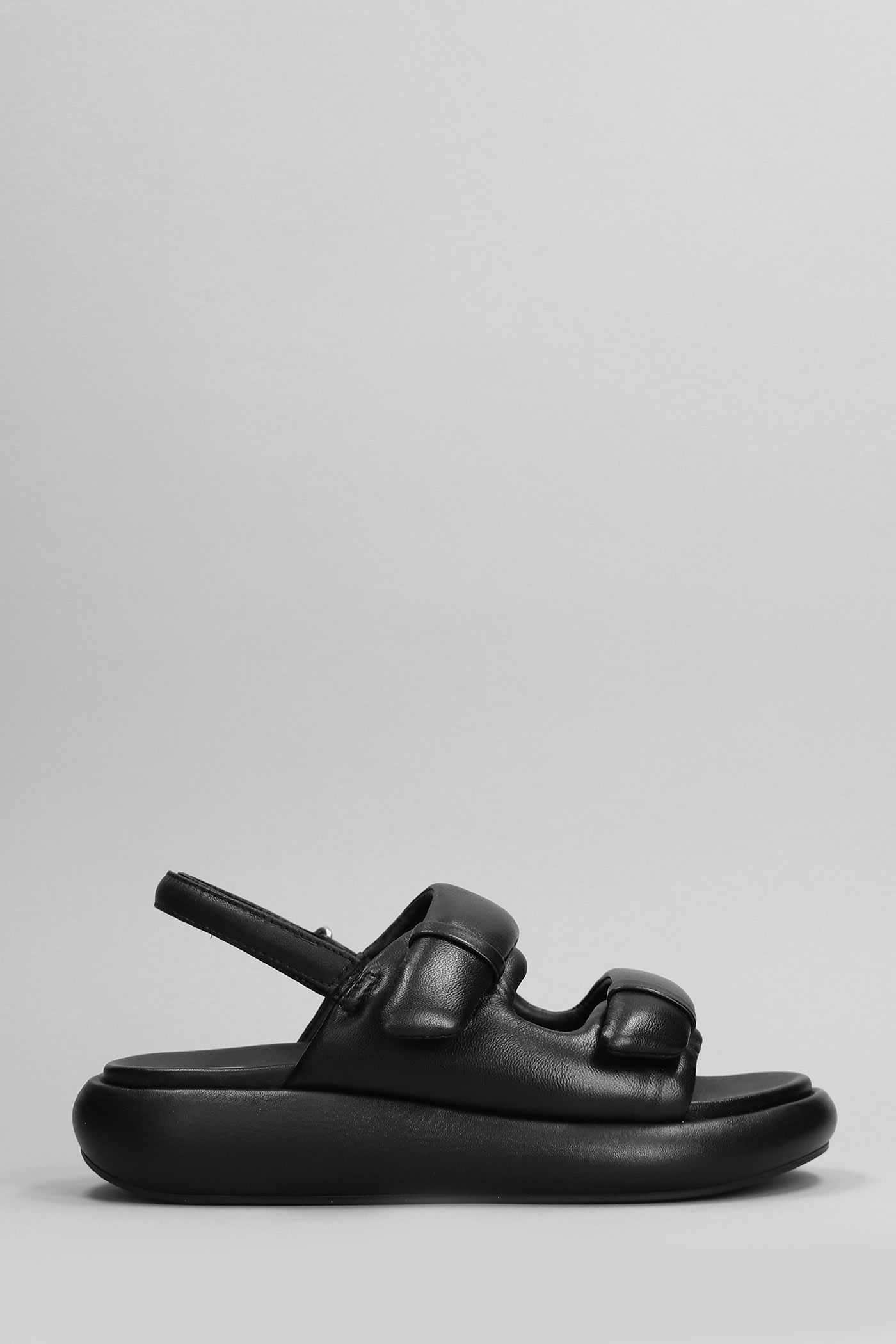 Ash Vinci Flats In Black Leather