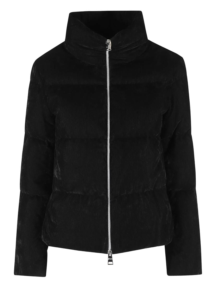 Herno Short Velvet Down Jacket Clothing