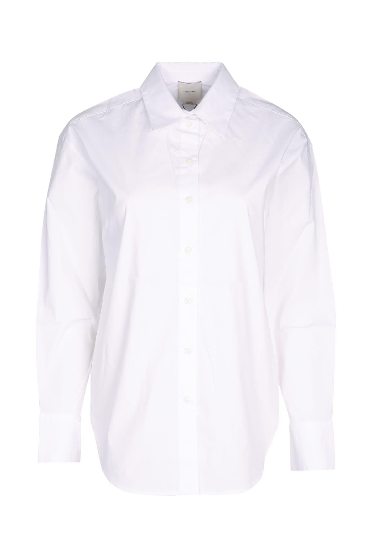 Calvin Klein Stretch Poplin Relaxed Shirt