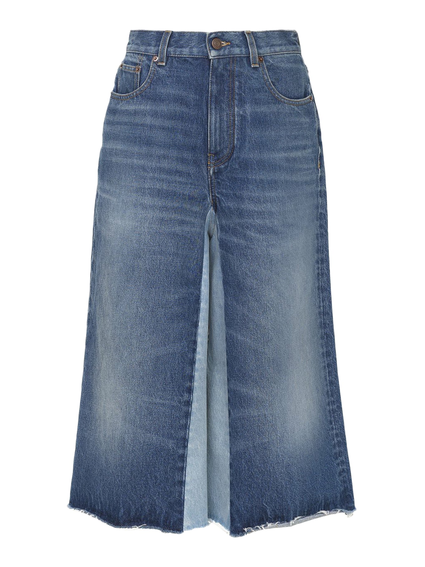 SHORTS BERMUDA IN DENIM PATCHWORK - Chloe` - Woman
