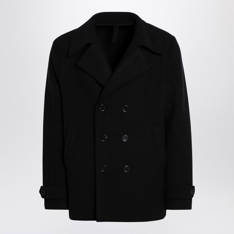 Harris Wharf London Peacoat In Boiled