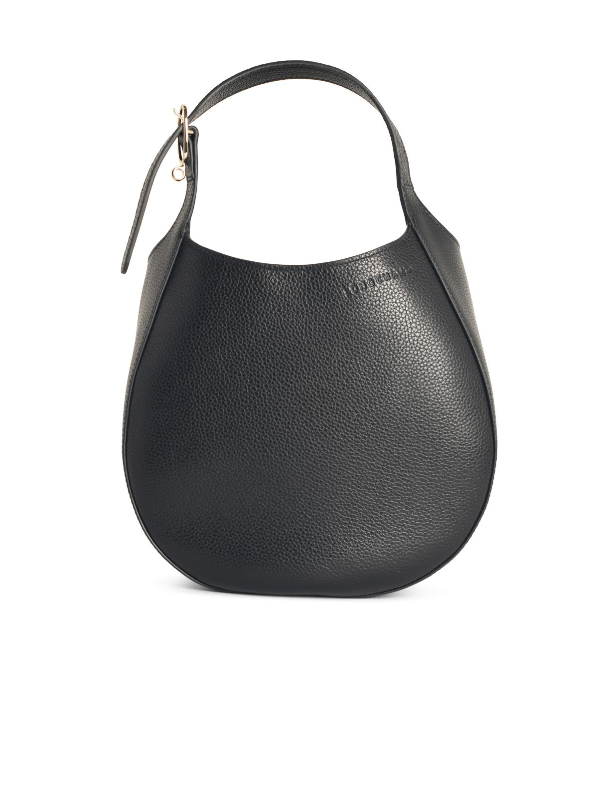 Longchamp le Foulonné S Black Leather Bag