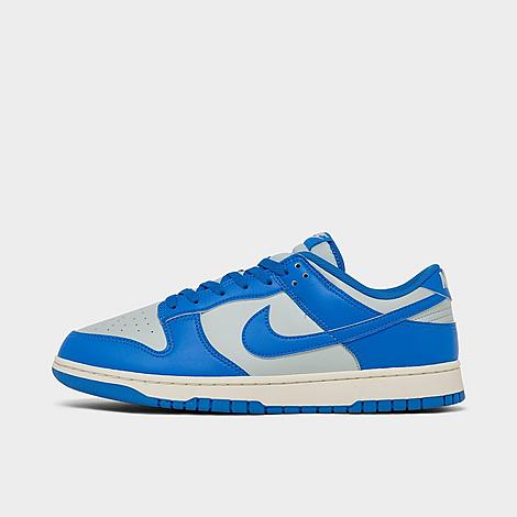 Nike Men's Dunk Low Retro Casual Shoes in Light Silver/Light Photo Blue/Sail Size: 7.5