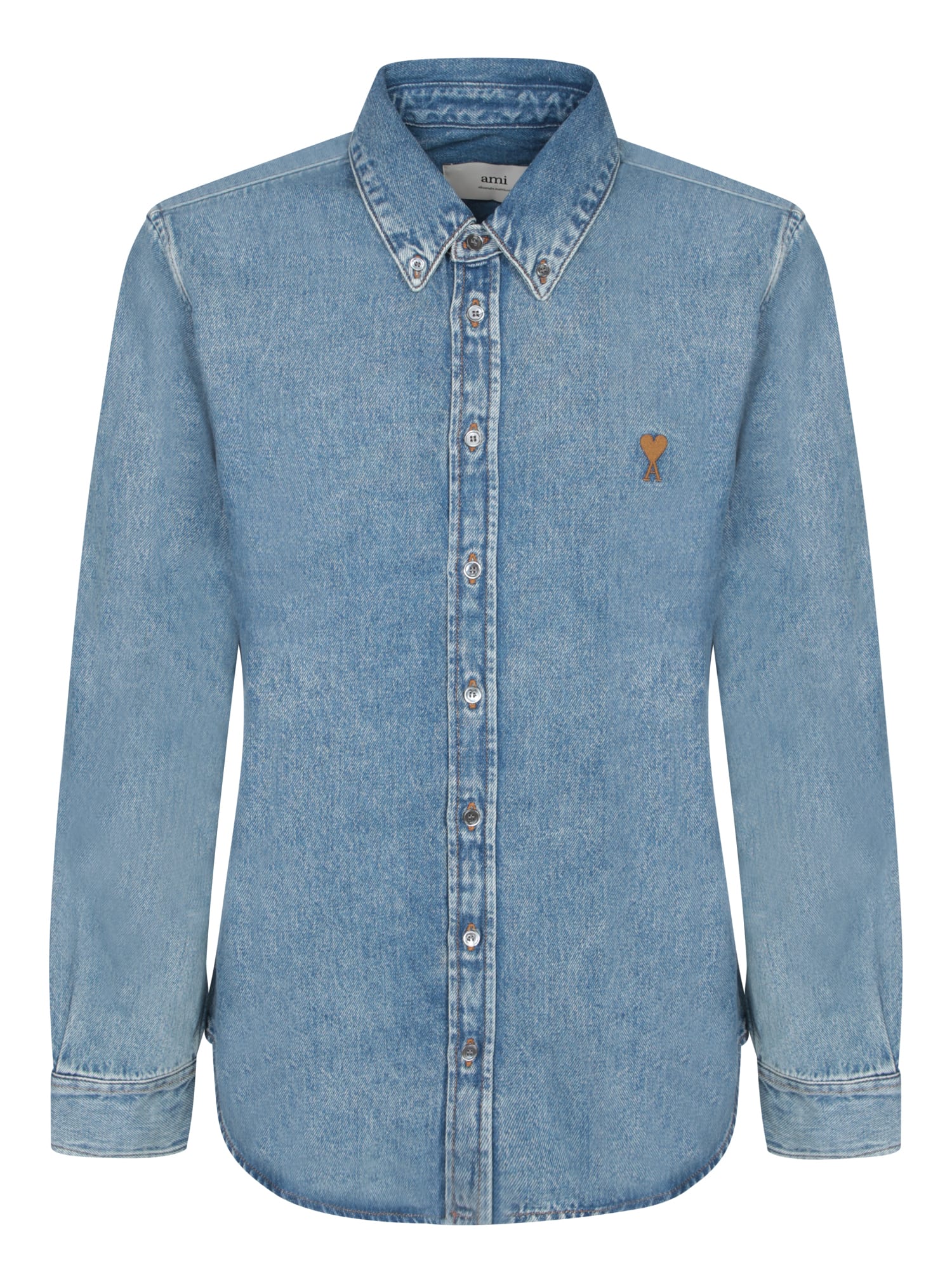 Ami Alexandre Mattiussi Light Blue Denim Shirt