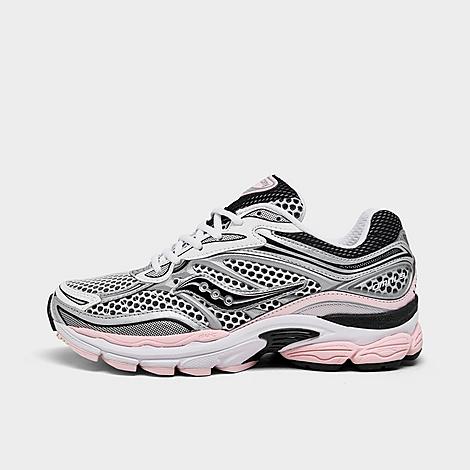Saucony Women's ProGrid Omni 9 Casual Shoes in SILVER/PINK Size: 5.0