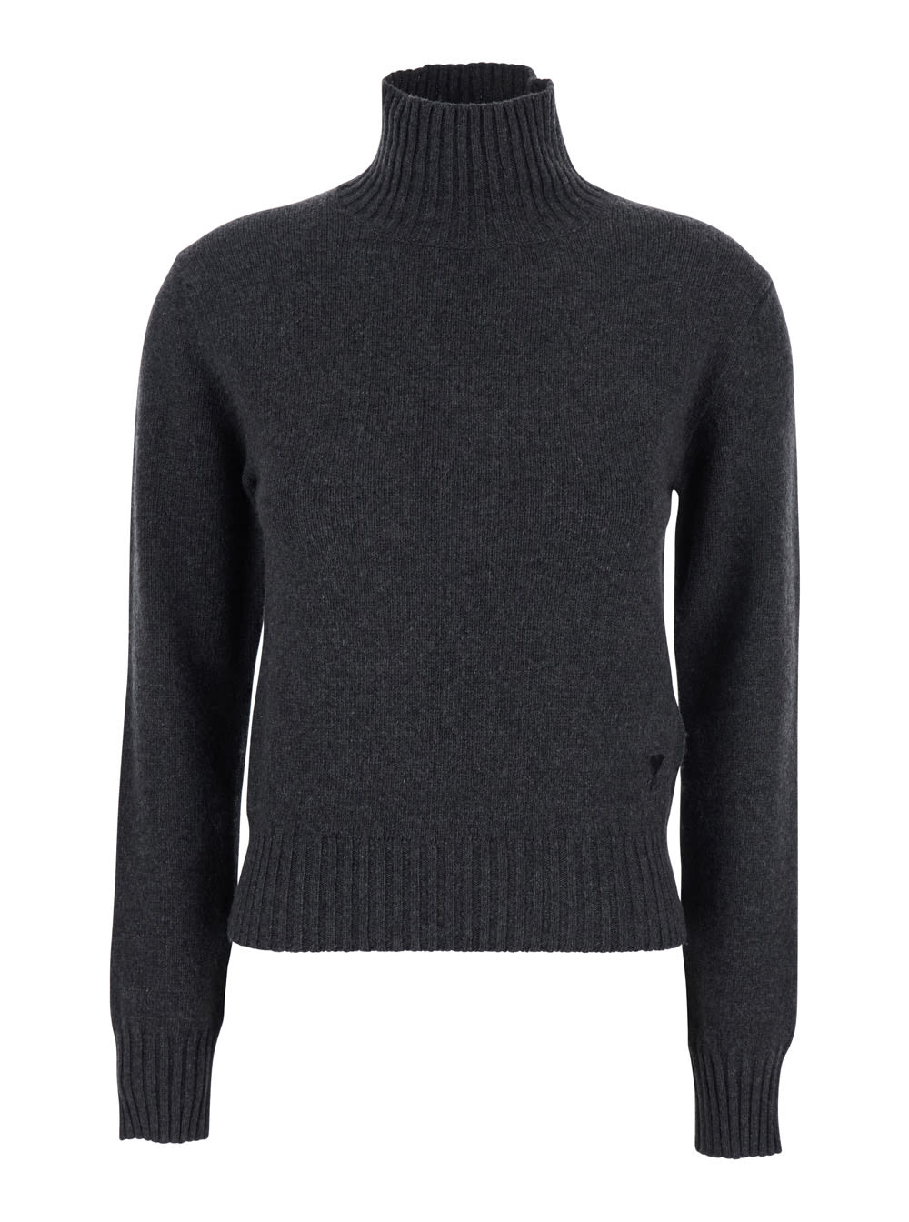 Ami Alexandre Mattiussi Ami De Coeur Funnel Neck Sweater