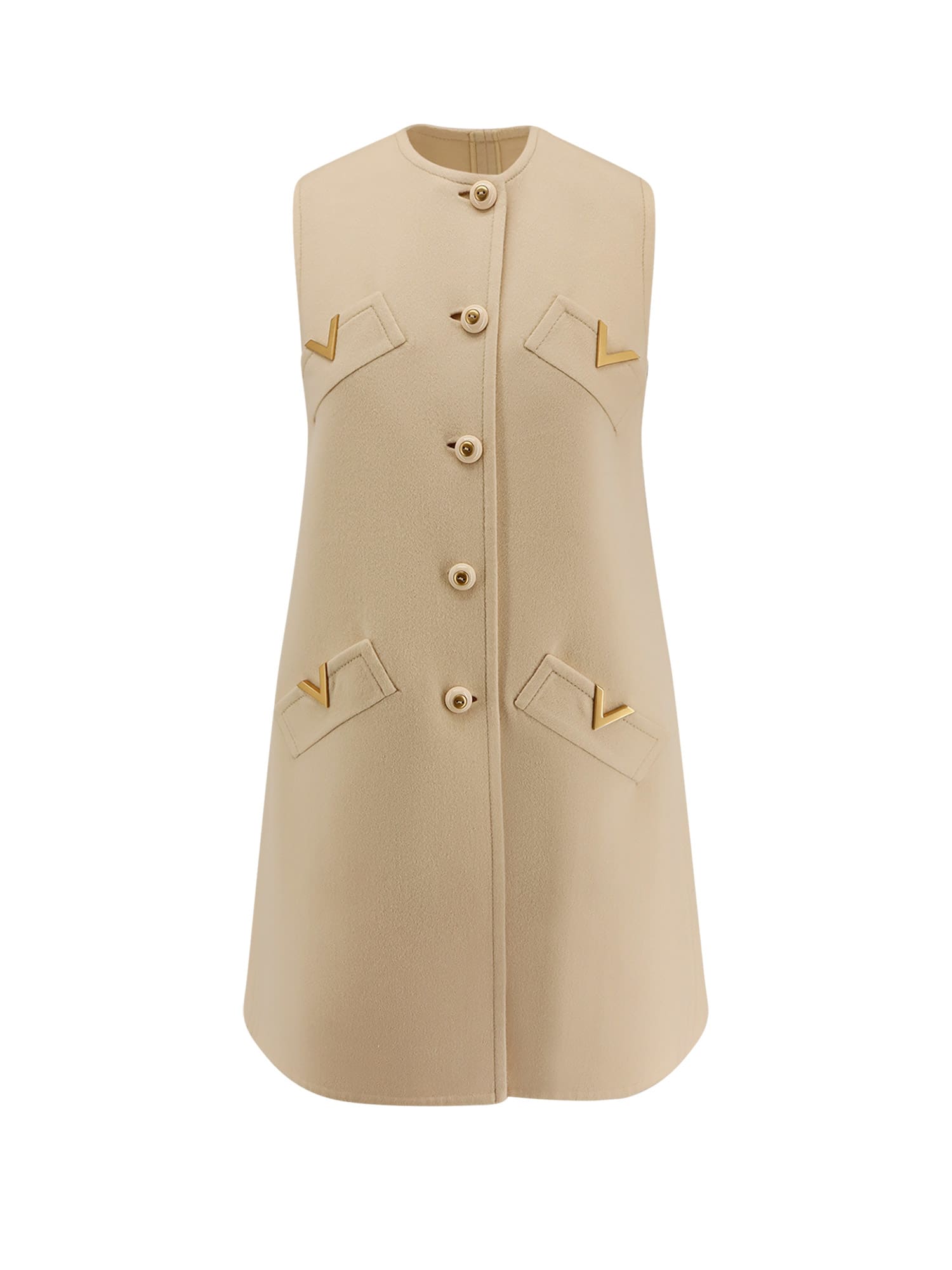 Valentino Wool And Cashmere Short Dress