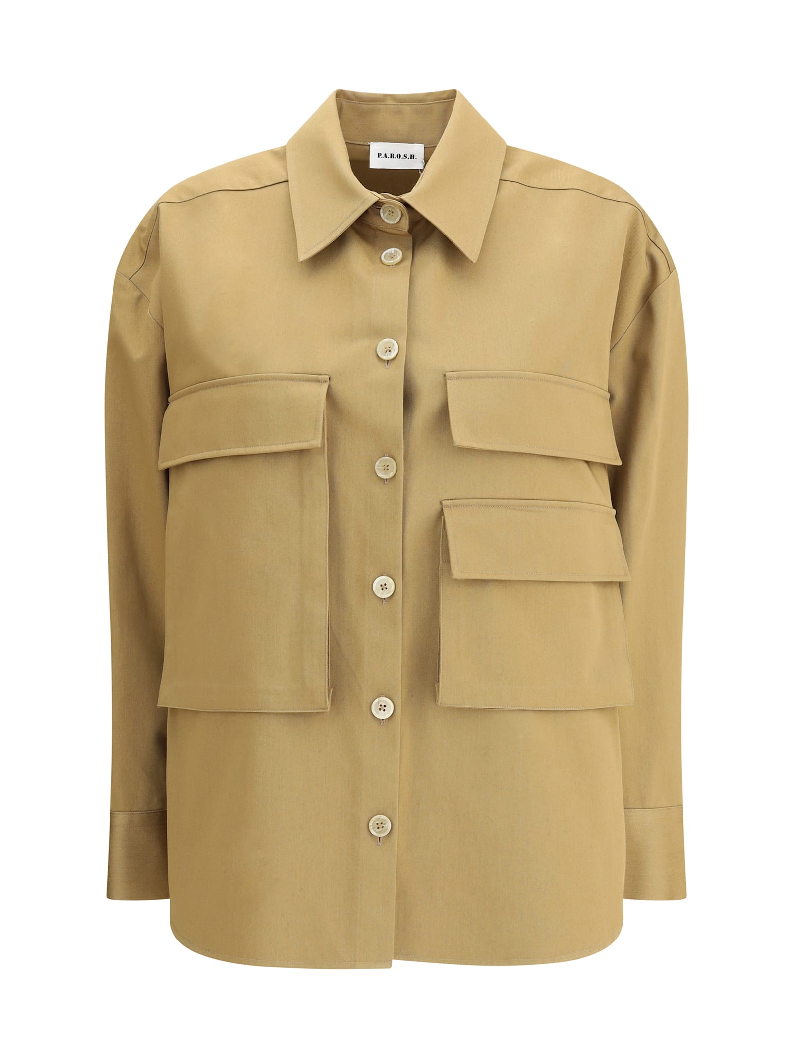 Parosh Maxi Pockets Shirt