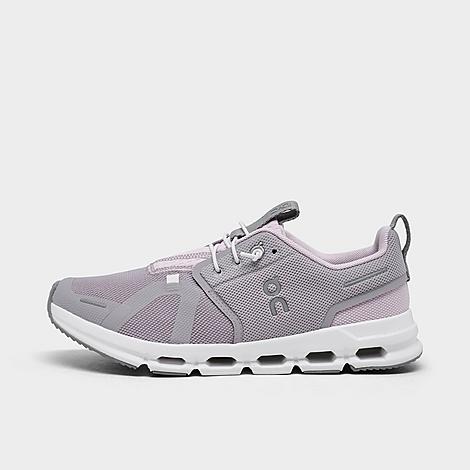 On Big Kids Cloud Sky Stretch Lace Running Shoes in Fade/White Size: 3.5