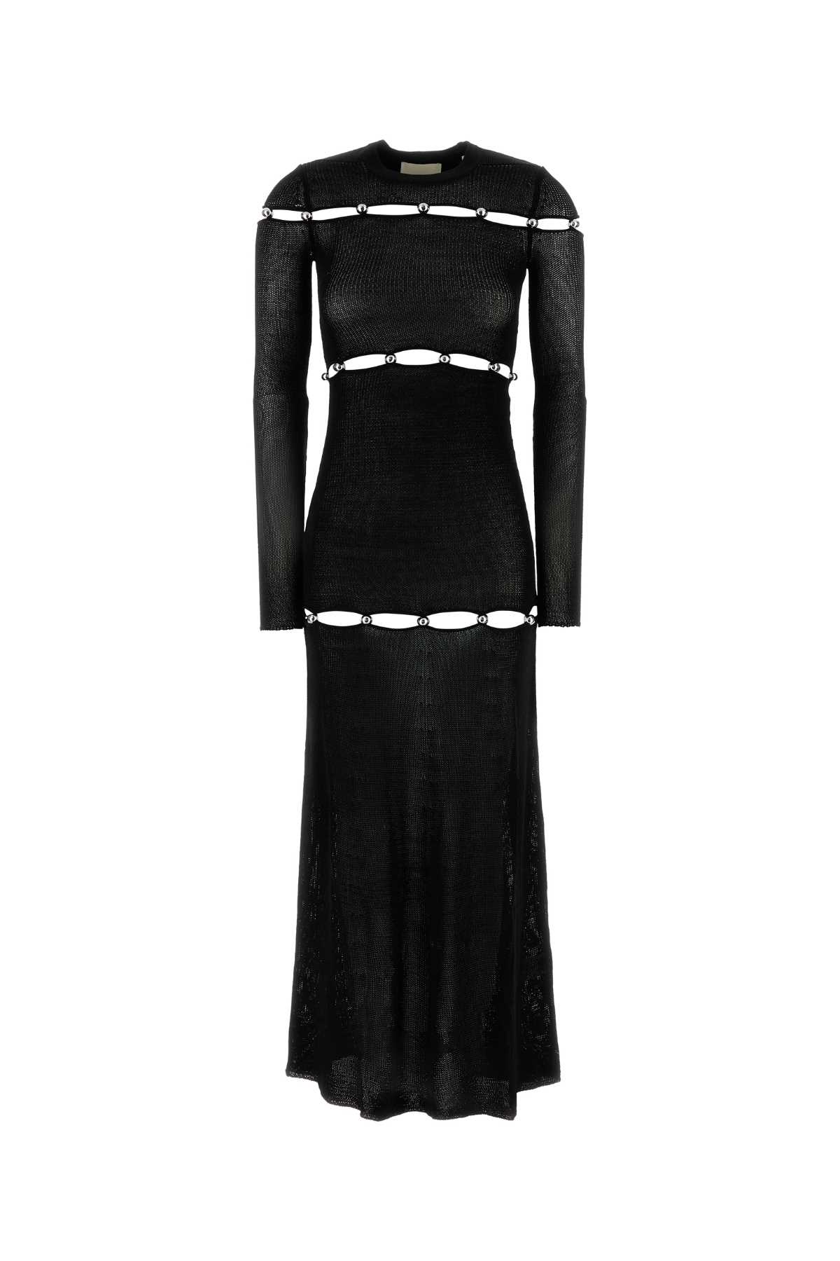 Isabel Marant Black Crochet Elmire Dress