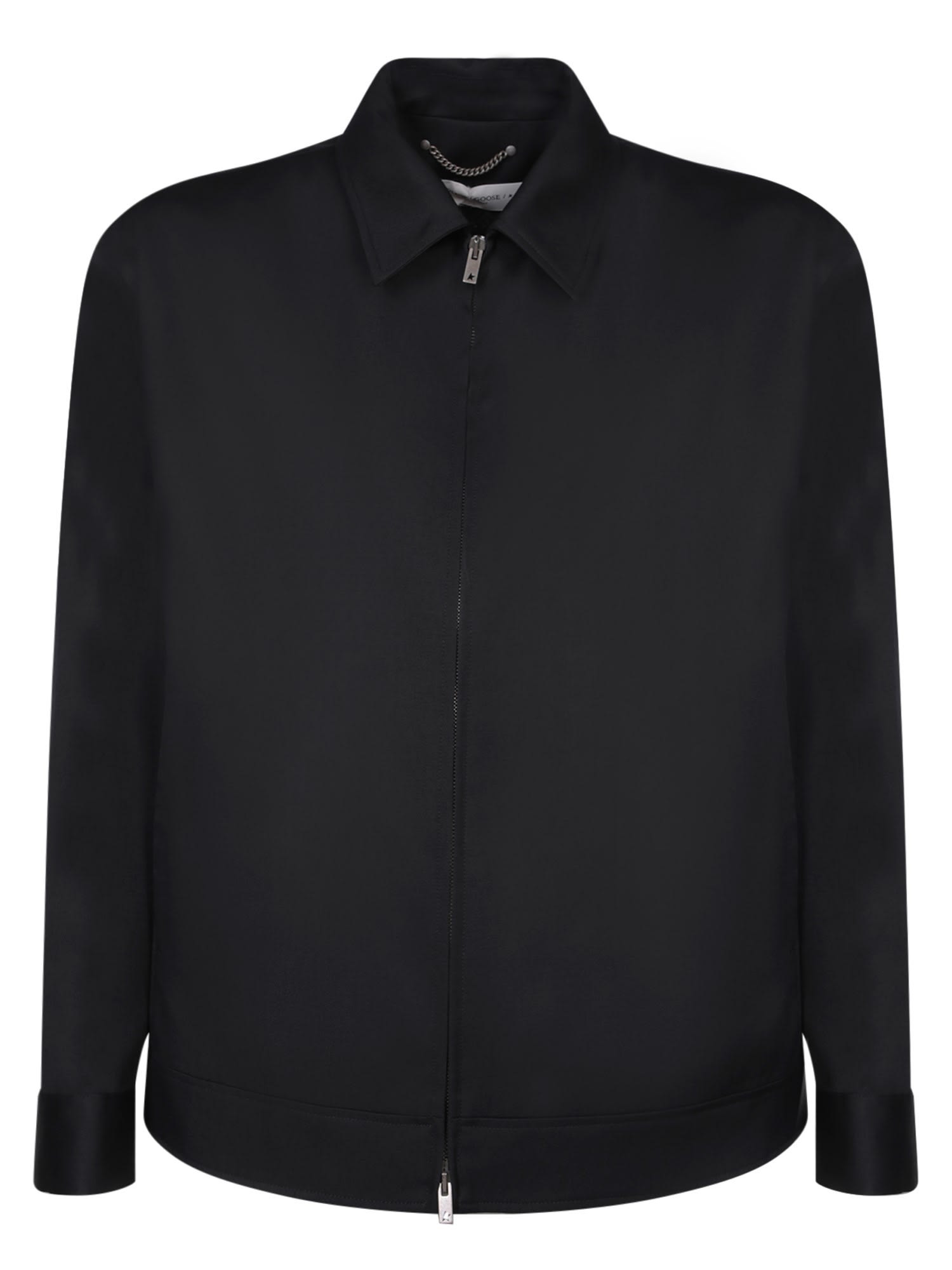 Golden Goose Black Wool Coach Jacket