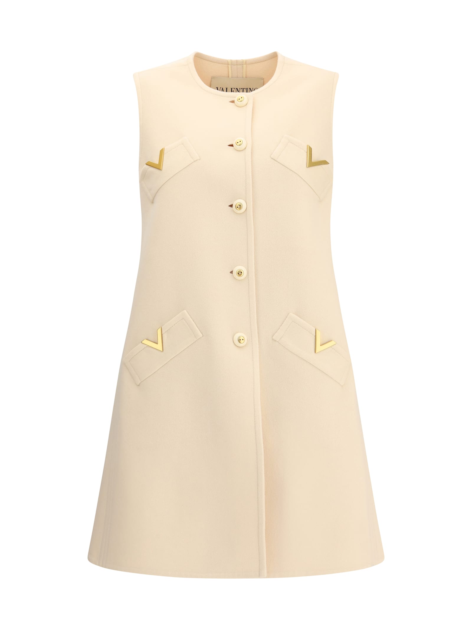 Valentino Compact Drap Long Vest