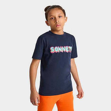 Sonneti Big Kids Graffiti T-Shirt in Navy Size: Small