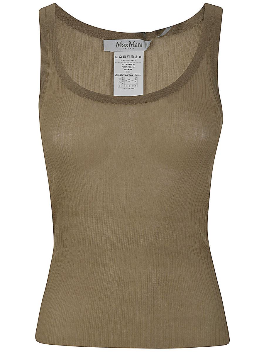 Max Mara Bastia Silk Tank Top Clothing