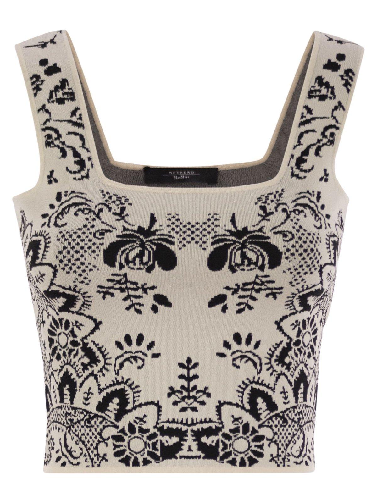 Weekend Max Mara Pilade All-over Patterned Top