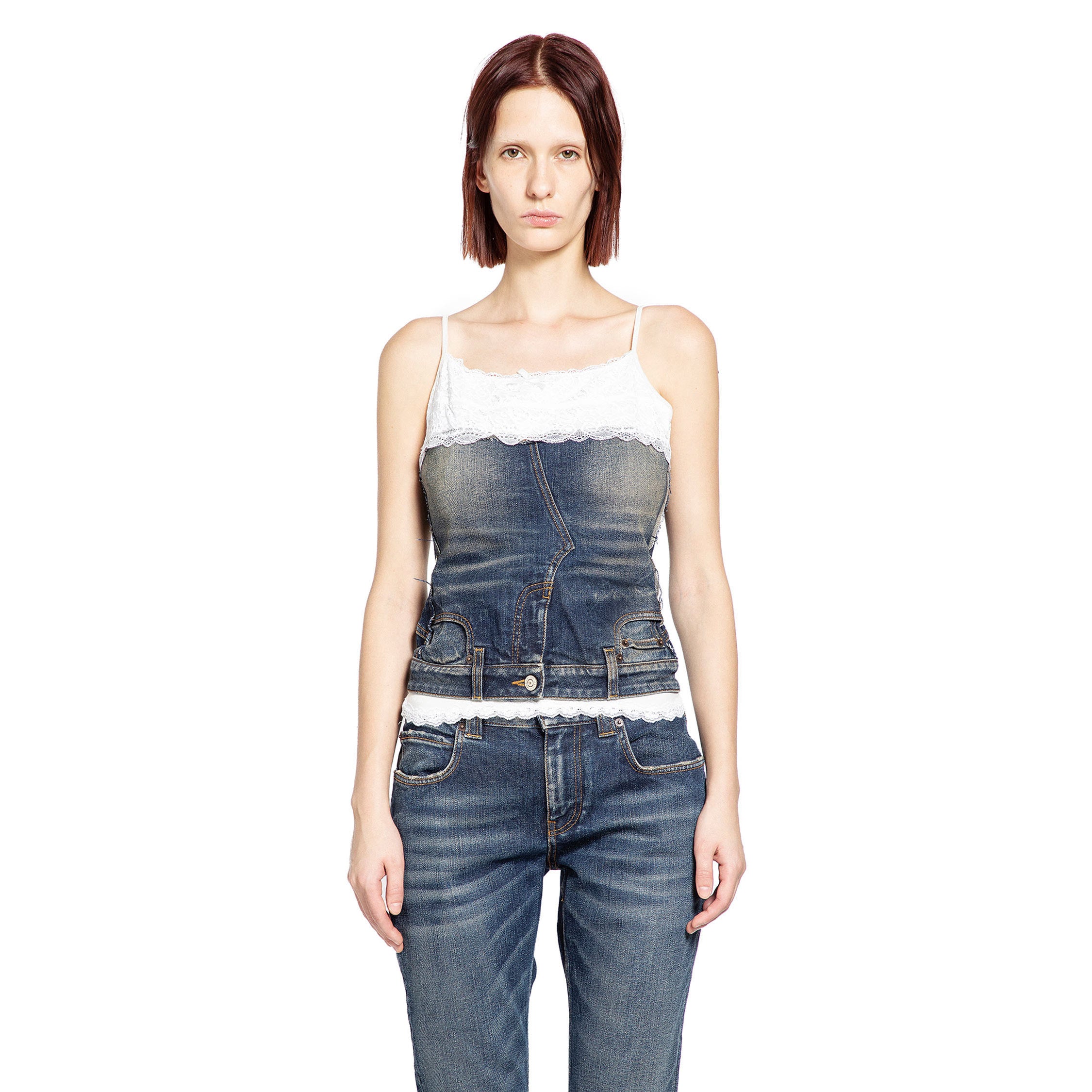 Patched Tank Top